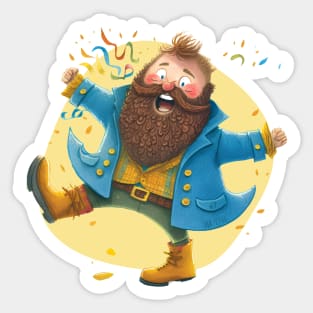 Dancing Tom - Old Bombadil Dancing and Singing - Fantasy Sticker